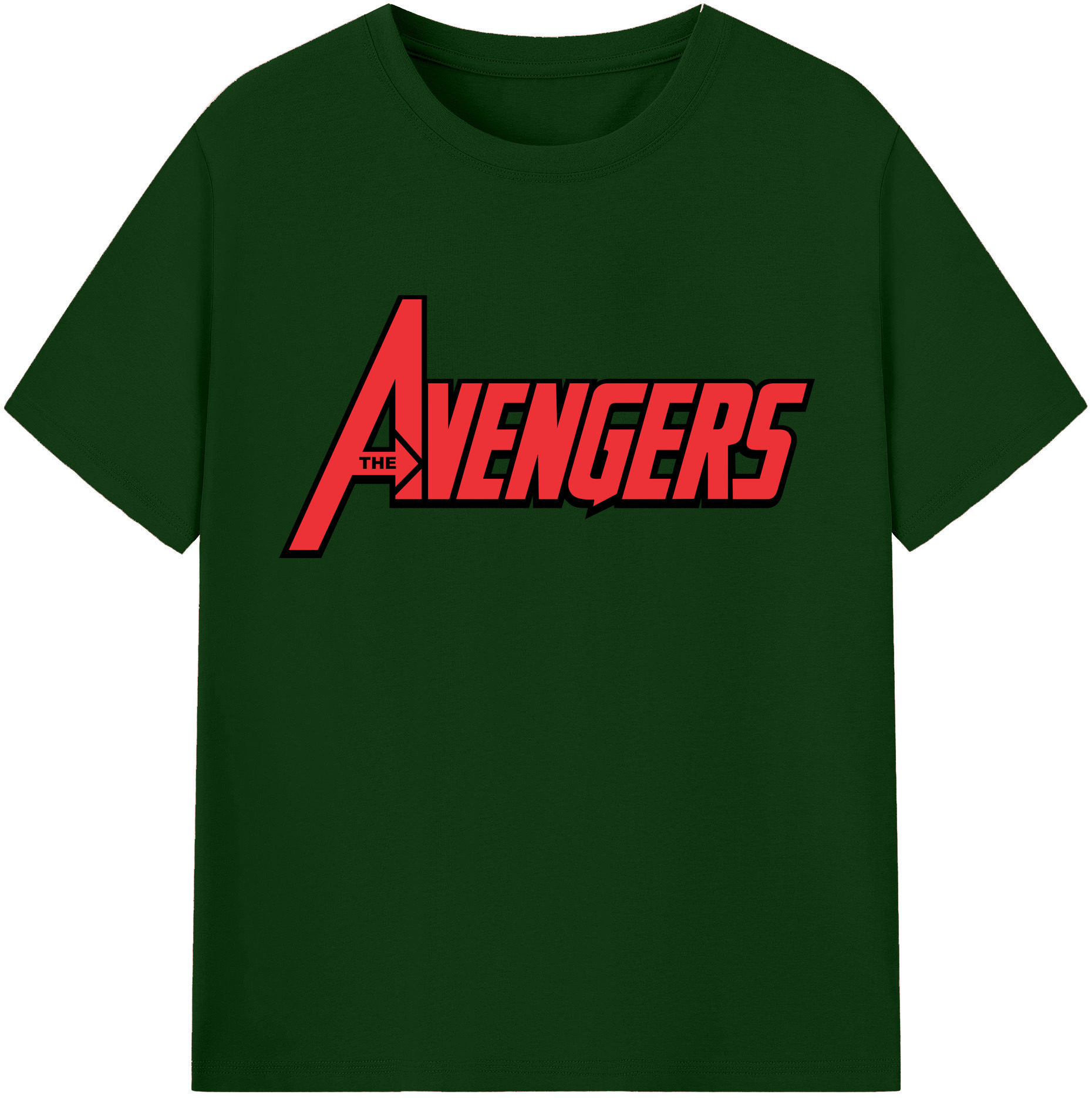 （画像用） アベンジャーズ The Avengers 綿100％半袖Tシャツ（フロントプリント）